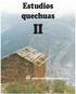 Estudios quechuas SERIE LINGÜÍSTICA PERUANA N 55