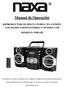 Manual de Operación REPRODUCTOR DE DISCO COMPACTO (CD/MP3) CON RADIO AM/FM ESTEREO Y PUERTO USB MODELO: NPB-429