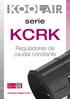 serie KCRK Reguladores de caudal constante