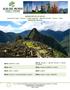 AMANECER DE LOS INCAS Conoce!: Lima / Cusco / Valle Sagrado / Machu Picchu / Cusco / Lima ITINERARIO 08 DIAS