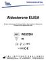 Aldosterone ELISA. Enzyme immunoassay for the quantitative determination of Aldosterone in human serum, plasma and urine.