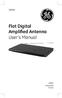 Flat Digital Amplified Antenna User s Manual