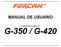 MANUAL DE USUARIO SEMBRADORAS MODELOS G-350 / G-420