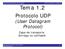 Tema Protocolo UDP (User Datagram Protocol) Capa de transporte. Laboratorio de Redes y Servicios de Comunicaciones 1
