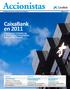 Accionistas. CaixaBank en EN PORTADA Número 1 en banca de particulares: con refuerzo de la solvencia y aumento de la liquidez.