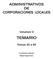 ADMINISTRATIVOS DE CORPORACIONES LOCALES. Volumen II TEMARIO. Temas 30 a 60. Coordinación editorial: Manuel Segura Ruiz
