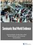 Seminario: Real World Evidence. Oportunidades de Big Data y Real World Evidence para el sector farmacéutico