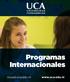 Programas Internacionales.