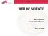 WOS WEB OF SCIENCE. Web of Science Journal Citation Reports. Enero de 2016