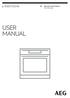 BSE572321M. Manual de instrucciones Horno de vapor USER MANUAL