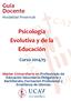 Psicología Evolutiva y de la Educación