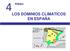 4 PEBAU LOS DOMINIOS CLIMÁTICOS EN ESPAÑA