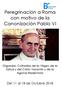 Peregrinación a Roma con motivo de la Canonización Pablo VI