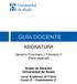 ASIGNATURA. Derecho Financiero y Tributario II (Parte especial) Grado en Derecho Universidad de Alcalá