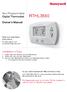 RTHL3550. Non-Programmable Digital Thermostat. Owner s Manual. Installation is Easy. Read and save these instructions.