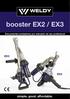 booster EX2 / EX3 simple. good. affordable. EX3 EX2 Dos potentes soldadores por extrusión de uso profesional