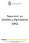 Diplomado en Excelencia Operacional (DEO)