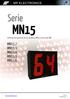 Serie MN15. Información general de los modelos MN15 de la serie MN. MN15.2 MN15.3 MN15.4 MN15.5 MN /2015 FT-MN15v2.0.