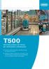 T500 RESTREGADORA DE PISOS DE OPERADOR CAMINANDO. Exclusivo sistema de llenado automático de agua de la batería Smart-Fill