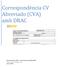 Correspondència CV Abreviado (CVA) amb DRAC