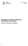 PROGRAMA DE CURSO DE FORMACION PROFESIONAL OCUPACIONAL. Francés: Atención al Público MINISTERIO DE TRABAJO Y ASUNTOS SOCIALES