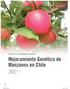 Mejoramiento Genético de Manzanos en Chile Pablo Grau B. Ingeniero Agrónomo, Ph.D. INIA - Quilamapu. Chile con variedades propias: