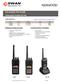 TH-K20E/TH-K40E. Transceptor Portátil VHF FM. Características Principales. Lista de Precios. Elementos incluidos de origen