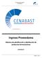Ingreso Proveedores Sistema de planificación y distribución de productos farmacéuticos CENABAST