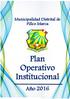 Municipalidad Distrital de Pillco Marca. Plan Operativo Institucional