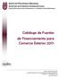 Catálogo de Fuentes de Financiamiento para Comercio Exterior 2017: