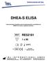 DHEA-S ELISA. Inmunoensayo enzimático para la determinación cuantitativa de DHEA-S en suero o plasma humanos. 1 x 96