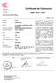Expediente Este certificado de calibración documenta la trazabilidad a los Solicitante
