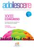 XXIII CONGRESO. sema. Valladolid 4 y 5 de Marzo Sociedad Española de Medicina. de la Adolescencia (SEMA)