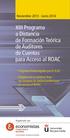 XIII Programa a Distancia de Formación Teórica de Auditores de Cuentas para Acceso al ROAC