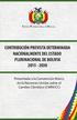 CONTRIBUCIÓN PREVISTA DETERMINADA NACIONALMENTE DEL ESTADO PLURINACIONAL DE BOLIVIA