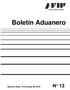 Boletín Aduanero. Buenos Aires, 19 de mayo de 2016 N 13