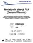 Melatonin direct RIA (Serum/Plasma)