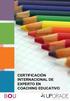 CERTIFICACIÓN INTERNACIONAL DE EXPERTO EN COACHING EDUCATIVO