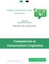 Competencia en Comunicación Lingüística
