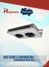 HEd SERIES EVAPORATOR/ EVAPORADOR SERIE HEd. 50 Hz. Taizhou Hispania Refrigeration Equipment Co., Ltd.
