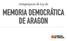 Anteproyecto de Ley de MEMORIA DEMOCRÁTICA DE ARAGON