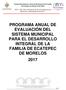 PROGRAMA ANUAL DE EVALUACIÓN DEL SISTEMA MUNICIPAL PARA EL DESARROLLO INTEGRAL DE LA FAMILIA DE ECATEPEC DE MORELOS 2017