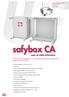 safybox CA IP-66 IK-10 cajas de doble aislamiento Envolventes vacias destinadas a los conjuntos de aparamenta de baja tensión. Según norma IEC 62208