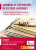 19 y 20 Abril Salamanca. Programa Universitas de Castilla y León para la Prevención de Riesgos Laborales