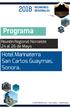 Programa. Reunión Regional Noroeste 24 al 26 de Mayo. Hotel Marinaterra San Carlos Guaymas, Sonora.