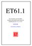ET61.1. Seccionadores portafusibles autodesconectadores para lineas de distribución de 13,2 y 33 kv IMPRIMIR VOLVER AL INDICE