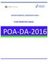 DEPARTAMENTO AEROPORTUARIO PLAN OPERATIVO ANUAL STITUCIONAL POA- DA- 2016