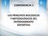 CONFERENCIA 1 LOS PRINCIPIOS BIOLÓGICOS Y METODOLÓGICOS DEL ENTRENAMIENTO DEPORTIVO