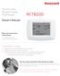 RCT8200. Touchscreen Programmable Thermostat. Owner s Manual. Installation is Easy. Read and save these instructions.