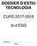 DOSSIER D ESTIU TECNOLOGIA CURS r d ESO